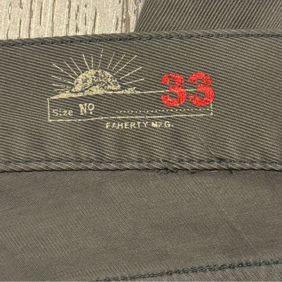 Faherty Comfort Twill 5-Pocket Pant Grey Men’s 33x32 NWT - Picture 11 of 13